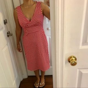 Polka dot red dress